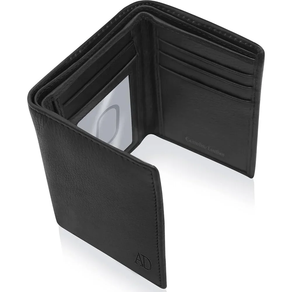 Men - Slim RFID Blocking Wallet for Securing Personal Data - Front Pocket
